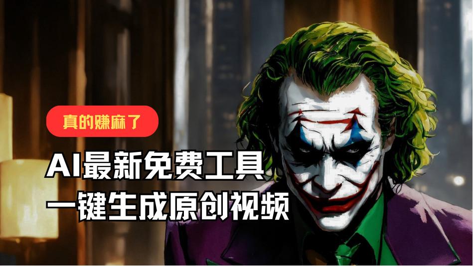 最新免费AI工具，一键生成原创视频，佛系搬运，轻松月入10000+！-天韵资源网
