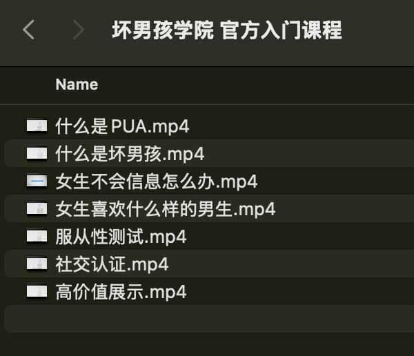 坏男孩学院 官方入门课程-天韵资源网