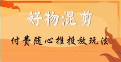 【万三】好物混剪付费随心推投放玩法，随心投放小课抖音教程-天韵资源网
