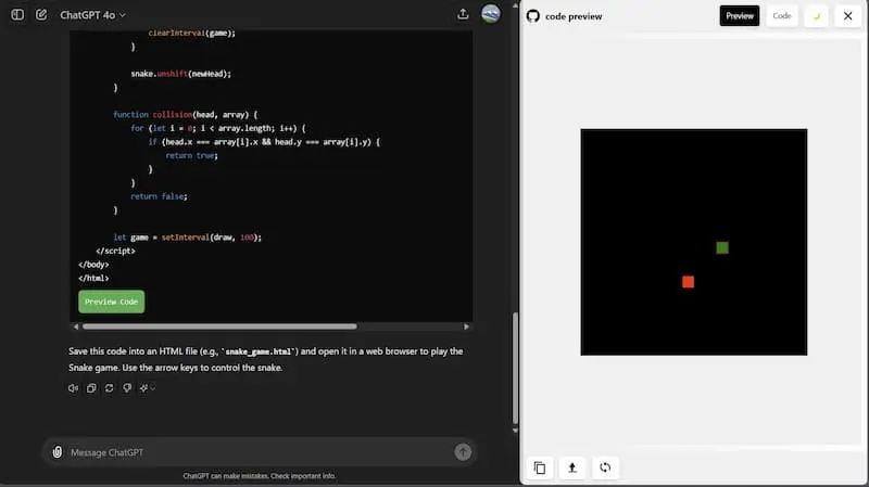 ChatGPT Code Preview｜AI编程预览工具-天韵资源网