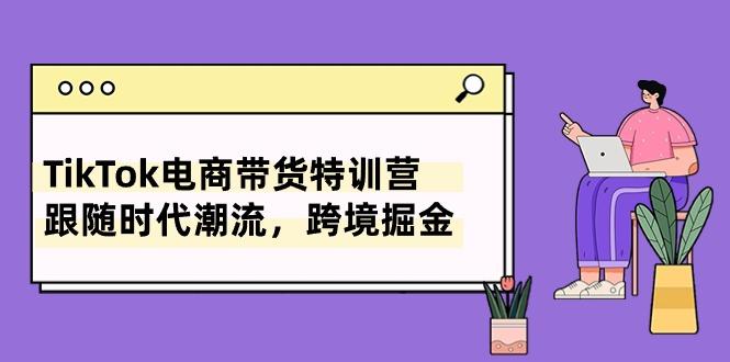 TikTok电商带货特训营，跟随时代潮流，跨境掘金(8节课-天韵资源网