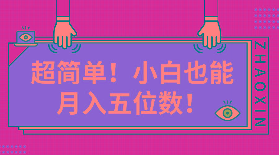 超简单图文项目！小白也能月入五位数-天韵资源网