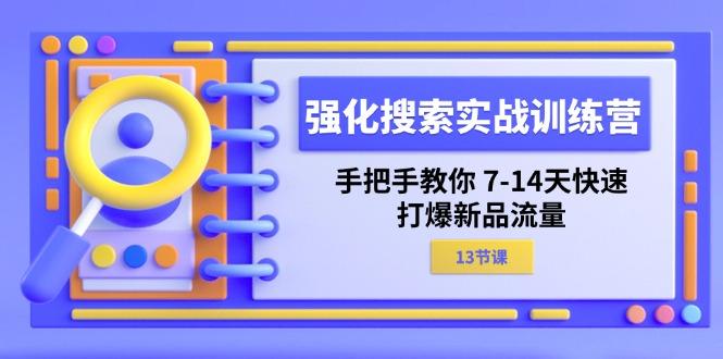 强化 搜索实战训练营，手把手教你 7-14天快速-打爆新品流量(13节课-天韵资源网