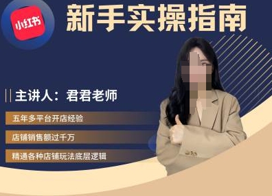 君君-小红书电商从入门到精通，新手实操指南-天韵资源网