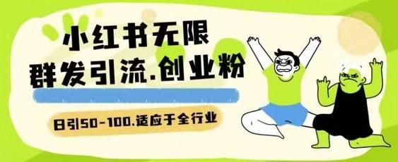 小红书一天引流一二百创业粉技术 可引全行业精准粉玩法【揭秘】-天韵资源网