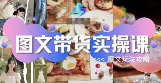 图文带货实操课，图文玩法攻略玩法-天韵资源网