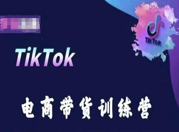 TikTok电商带货训练营，跟随时代潮流，跨境掘金-天韵资源网