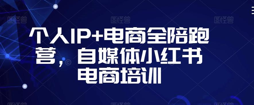 个人IP+电商全陪跑营，自媒体小红书电商培训-天韵资源网