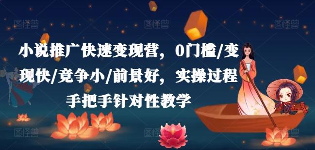 小说推广快速变现营，0门槛/变现快/竞争小/前景好，实操过程手把手针对性教学-天韵资源网