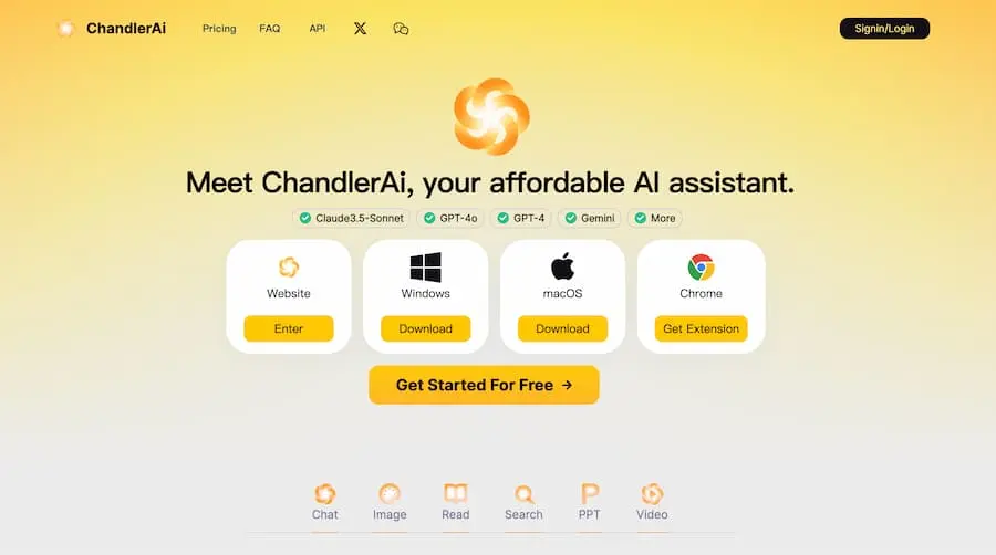 ChandlerAi｜综合性人工智能助手平台 提供多种AI服务-天韵资源网