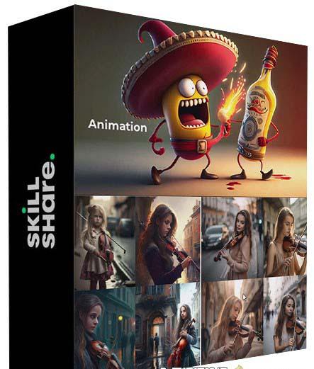 图片[1]-掌握 MidJourney V5 AI + ChatGPT创建一致的角色设计图像-22节课-中英字幕-天韵资源网