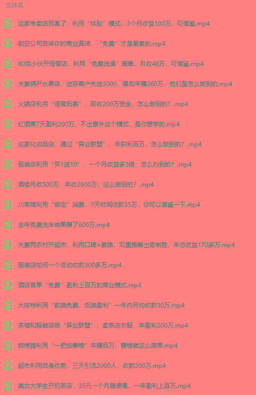 图片[5]-(9607期)真实有效391套商业模式，年入几十到几百万案例解析(电子书+视频+图文)-天韵资源网