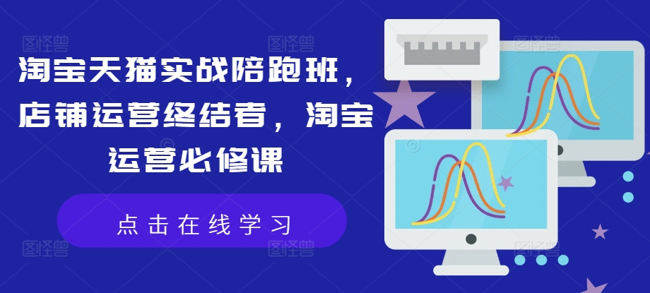 淘宝天猫实战陪跑班，店铺运营终结者，淘宝运营必修课-天韵资源网