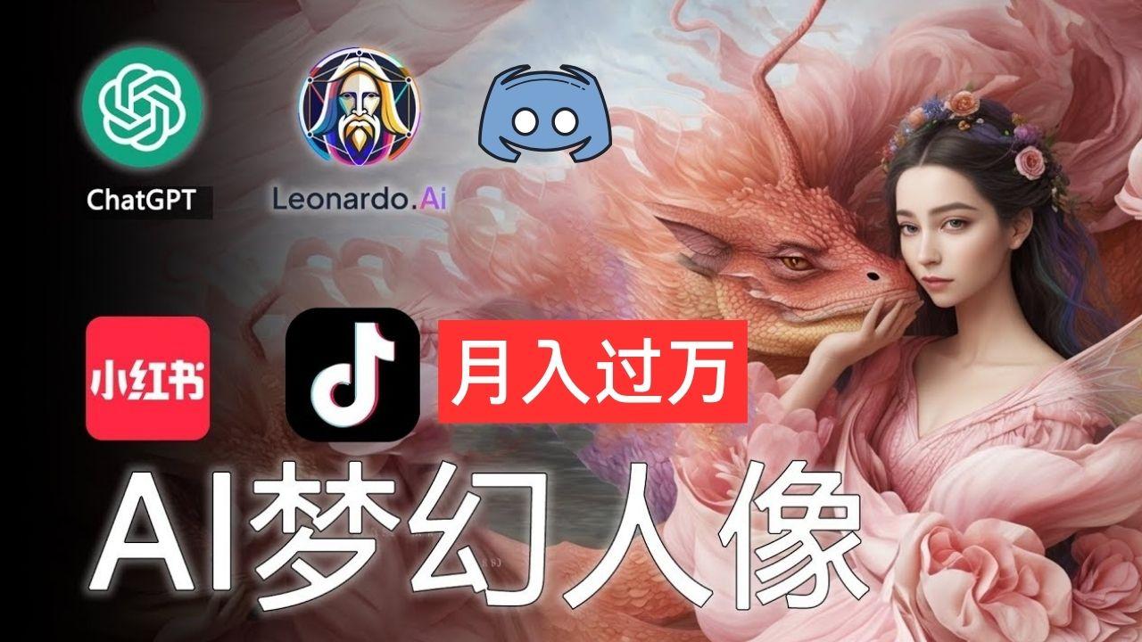 AI摄影梦幻人像：零基础也能月入过万的秘密-天韵资源网