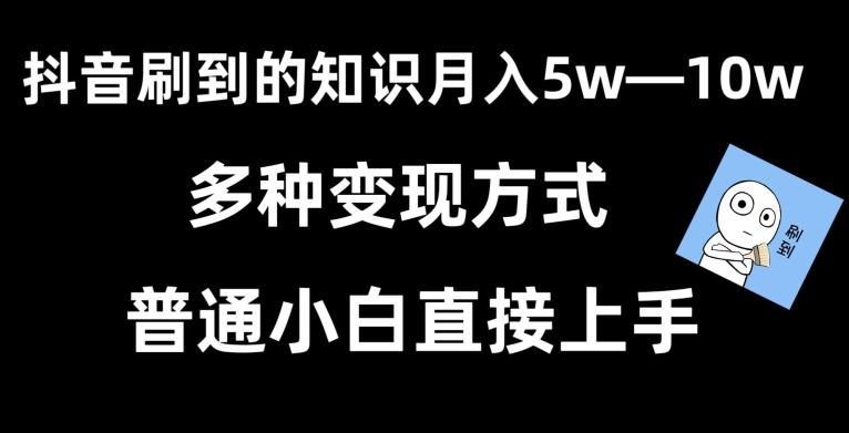 抖音刷到的知识，每天只需2小时，日入2000+，暴力变现，普通小白直接上手【揭秘】-天韵资源网