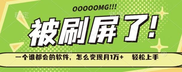 一个谁都会的软件，怎么变现月1万+轻松上手-天韵资源网