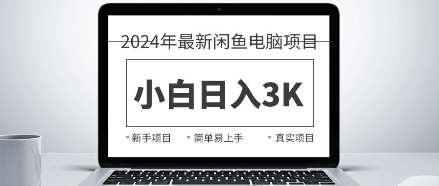2024最新闲鱼卖电脑项目，新手小白日入3K+，最真实的项目教学-天韵资源网