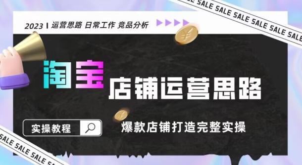 2023淘宝店铺运营全攻略：竞品分析，打造爆款店铺完整实操（附运营思维素材）-天韵资源网