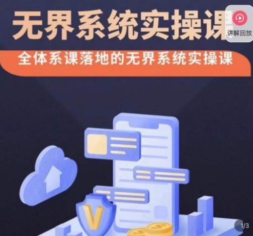 老衲·无界系统实操课，全体系落地无界改版后选择、出价、高投产做付费引流-天韵资源网
