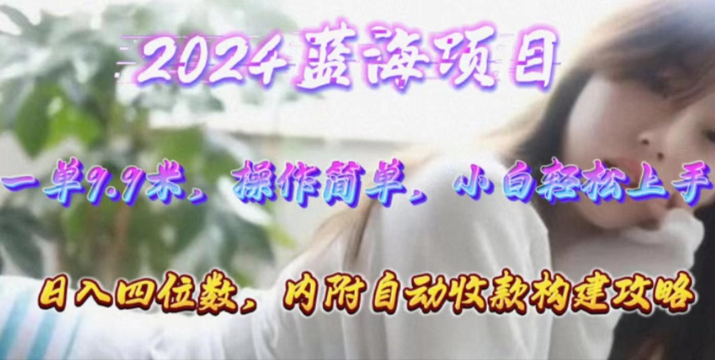 年轻群体的蓝海市场，1单9.9元，操作简单，小白轻松上手，日入四位数-天韵资源网