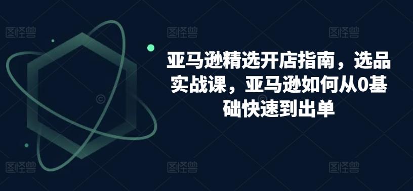 亚马逊精选开店指南，选品实战课，亚马逊如何从0基础快速到出单-天韵资源网