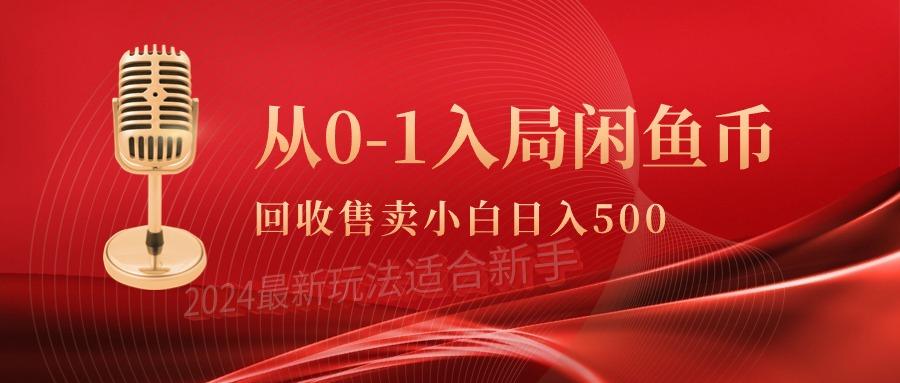 (9641期)从0-1入局闲鱼币回收售卖，当天收入500+-天韵资源网