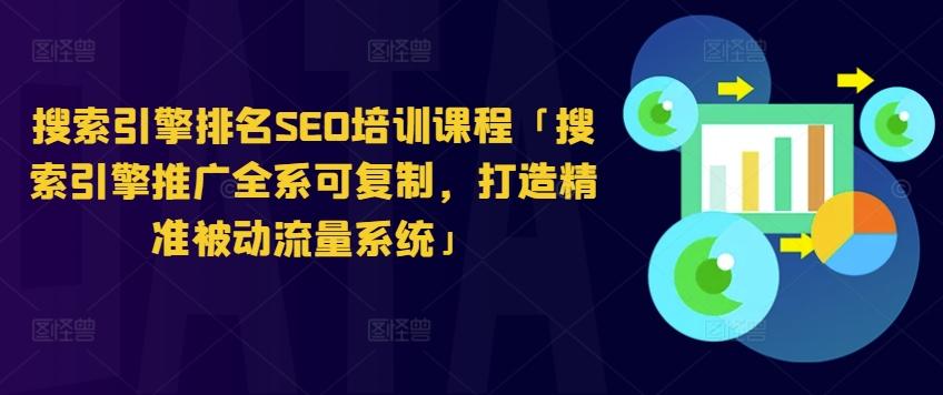搜索引擎排名SEO培训课程「搜索引擎推广全系可复制，打造精准被动流量系统」-天韵资源网