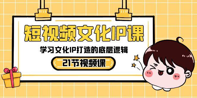 短视频文化IP课，学习文化IP打造的底层逻辑(21节课)-天韵资源网