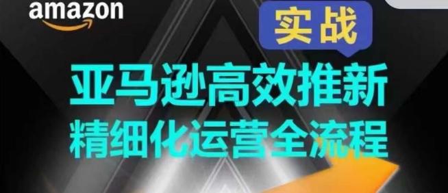 亚马逊高效推新精细化运营全流程，全方位、快速拉升产品排名和销量!-天韵资源网