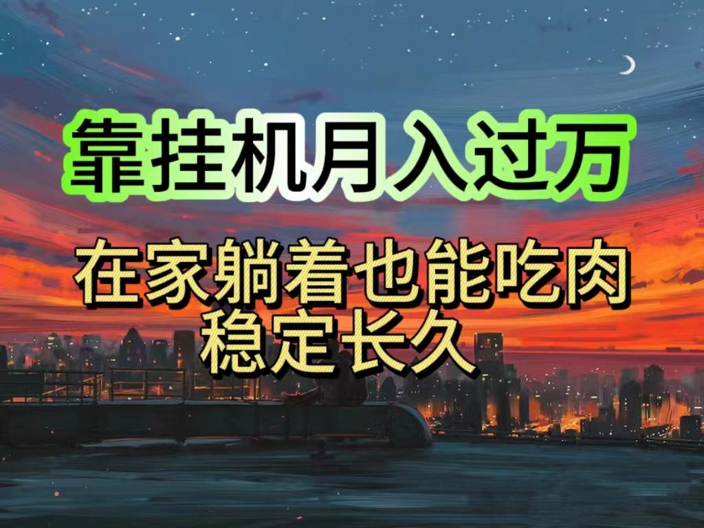 挂机项目日入1000+，躺着也能吃肉，适合宝爸宝妈学生党工作室，电脑手…-天韵资源网