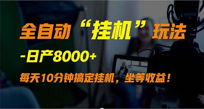 (9596期)全自动“挂机”玩法，实现睡后收入，日产8000+-天韵资源网