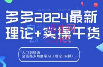 拼多多2024最新规则理论结合实际的干货-天韵资源网