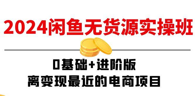 2024闲鱼-无货源实操班：0基础+进阶版，离变现最近的电商项目(15节-天韵资源网
