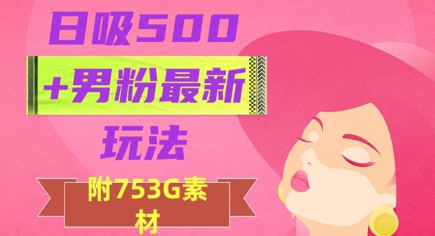 日吸500+男粉最新玩法，从作品制作到如何引流及后端变现，保姆级教程【揭秘】-天韵资源网