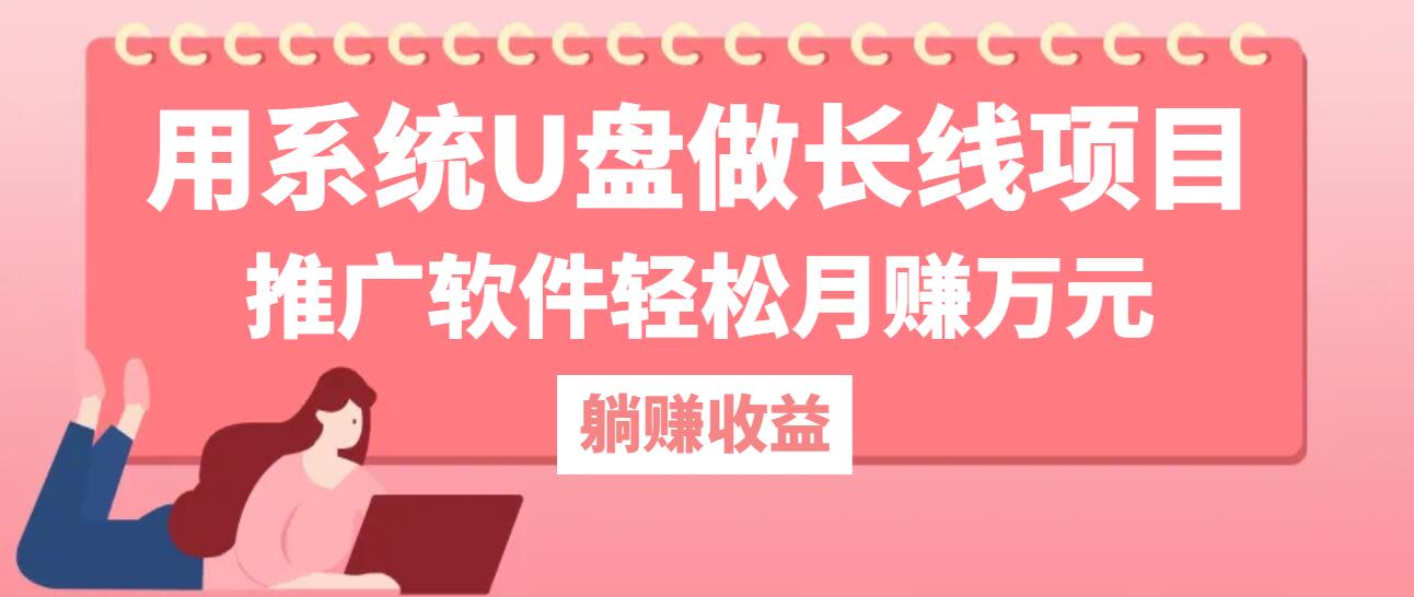 用系统U盘做长线项目，推广软件轻松月赚万元(附制作教程+软件-天韵资源网