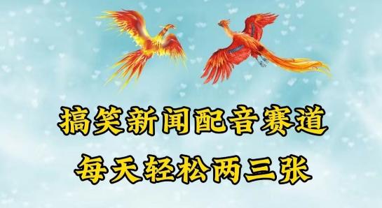 中视频爆火赛道一搞笑新闻配音赛道，每天轻松两三张【揭秘】-天韵资源网