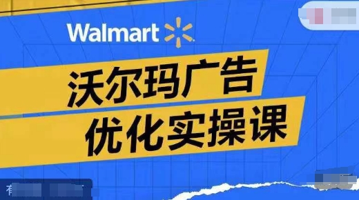 沃尔玛广告优化实操课，广告报告实操讲解，广告如何提高转化和ROAS等-天韵资源网