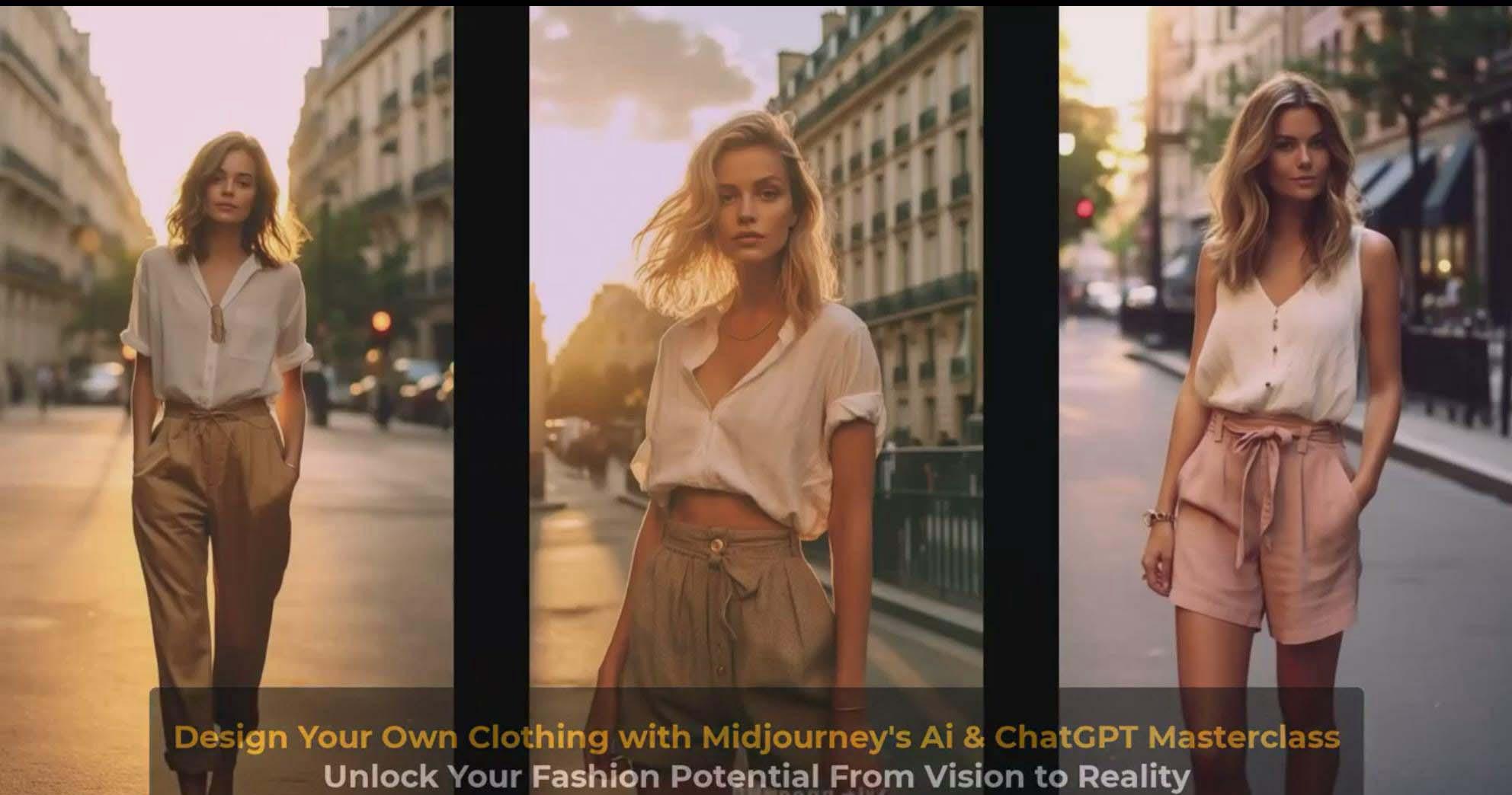 图片[9]-利用 Midjourneys Ai 人工智能设计自己的服装AI大师班-10节课-中英字幕-天韵资源网