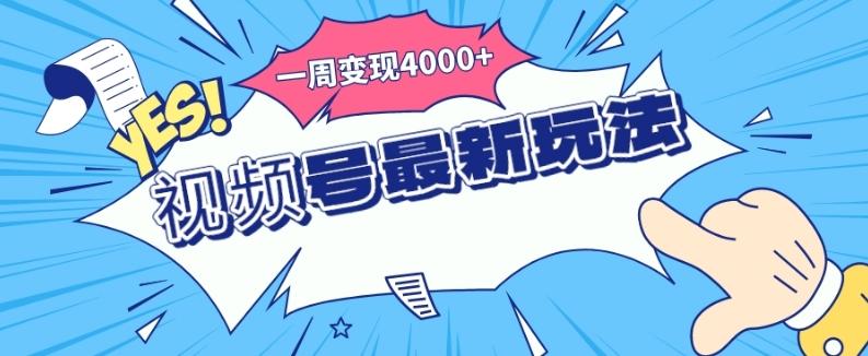 视频号最新玩法，几分钟一个作品，广告收益翻倍，一周变现4000+-天韵资源网