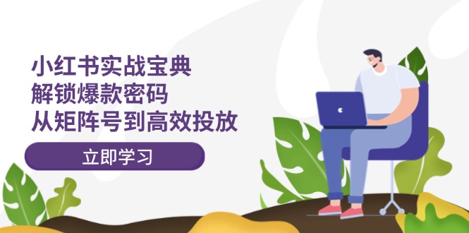 小红书实战宝典：解锁爆款密码，从矩阵号到高效投放-天韵资源网