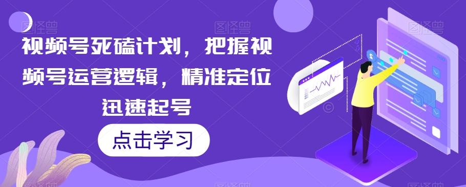 视频号死磕计划，把握视频号运营逻辑，精准定位迅速起号-天韵资源网