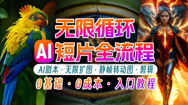 AI剪辑无限循环画面：新手轻松月入上万的秘技【揭秘】-天韵资源网