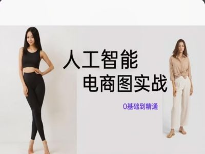 人工智能SD电商图实战，ai绘图0基础到精通-天韵资源网