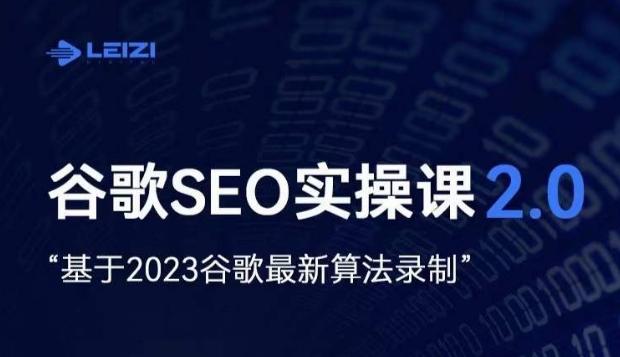 雷子·谷歌SEO 2.0实战课，独立站询盘自由必备，基于2023谷歌最新算法录制-天韵资源网