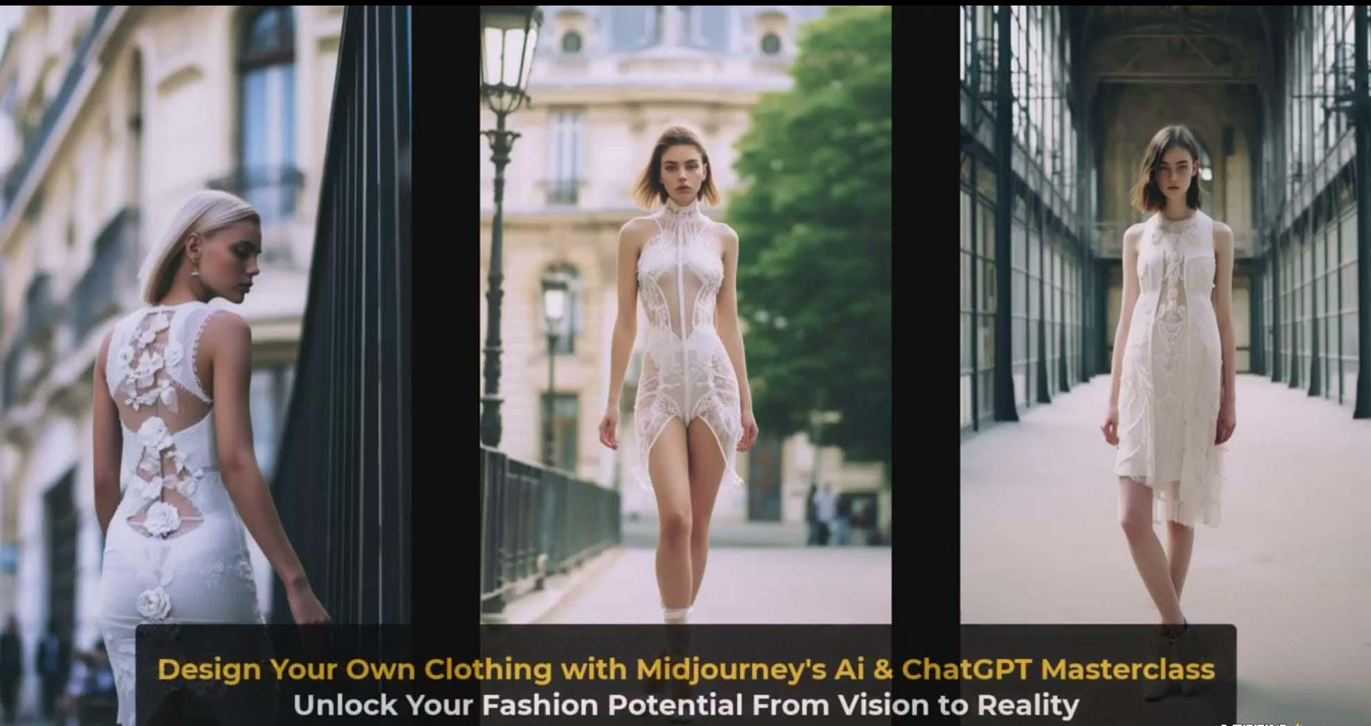 图片[4]-利用 Midjourneys Ai 人工智能设计自己的服装AI大师班-10节课-中英字幕-天韵资源网