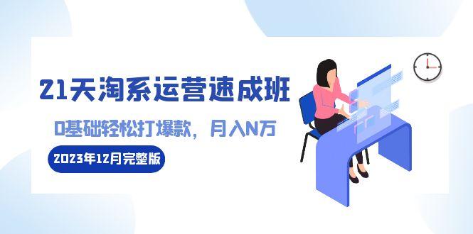 21天淘系运营-速成班2023年12月完整版：0基础轻松打爆款，月入N万-110节课-天韵资源网