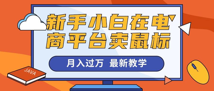 新手小白在电商平台卖鼠标月入过万，最新赚钱教学-天韵资源网
