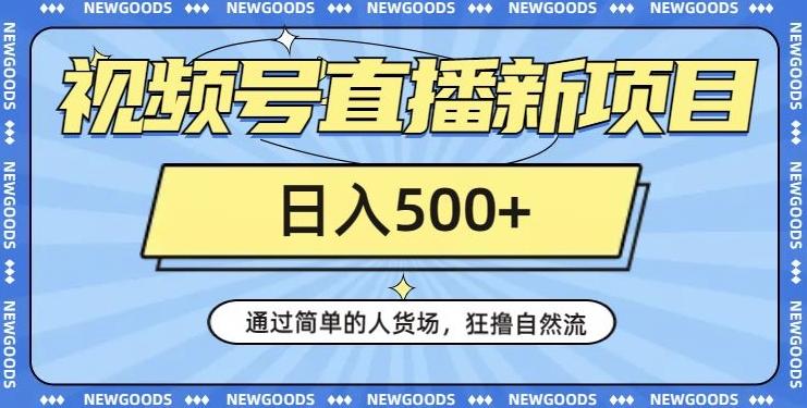 视频号直播新项目，通过简单的人货场，狂撸自然流，日入500+【260G资料】-天韵资源网