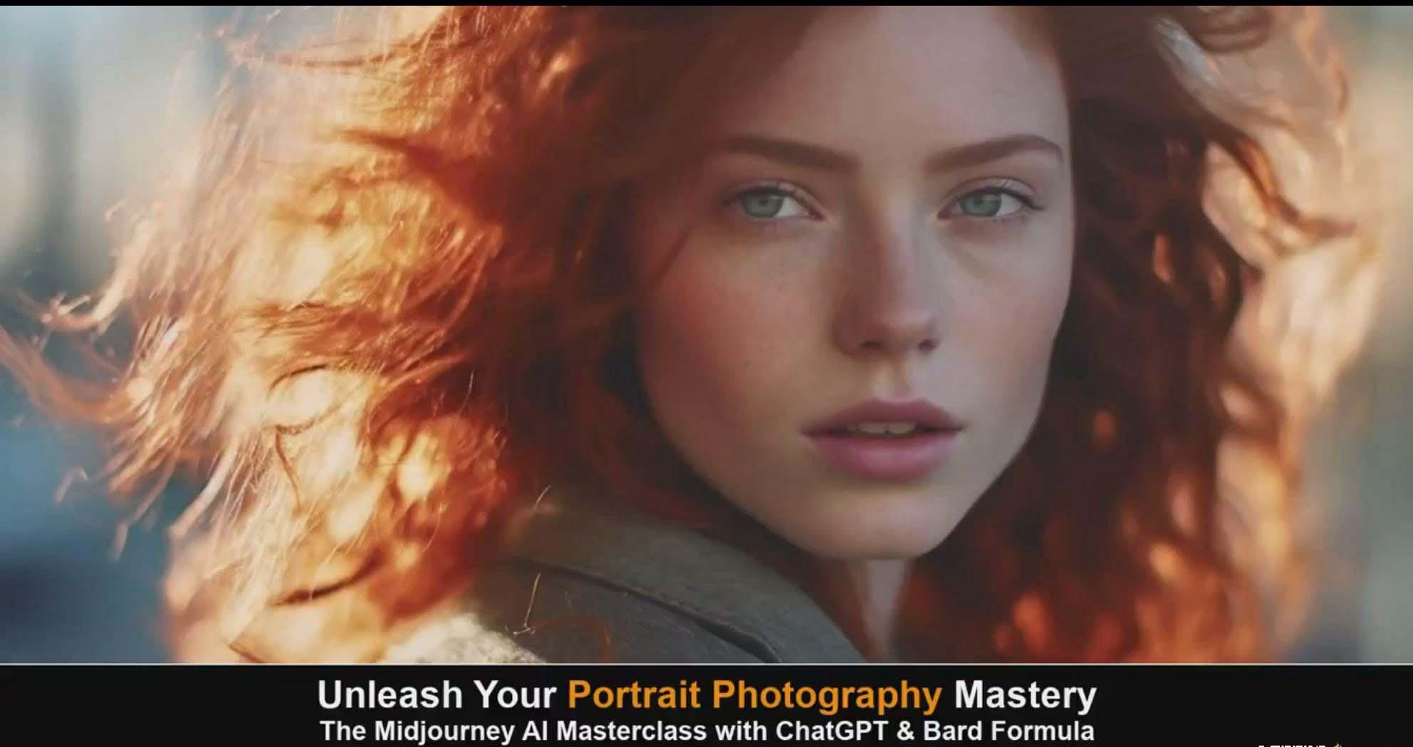 图片[2]-(9312期)Midjourney v5 ChatGPT 和 Bard AI人工智能人像摄影大师班-15节-中英字幕-天韵资源网