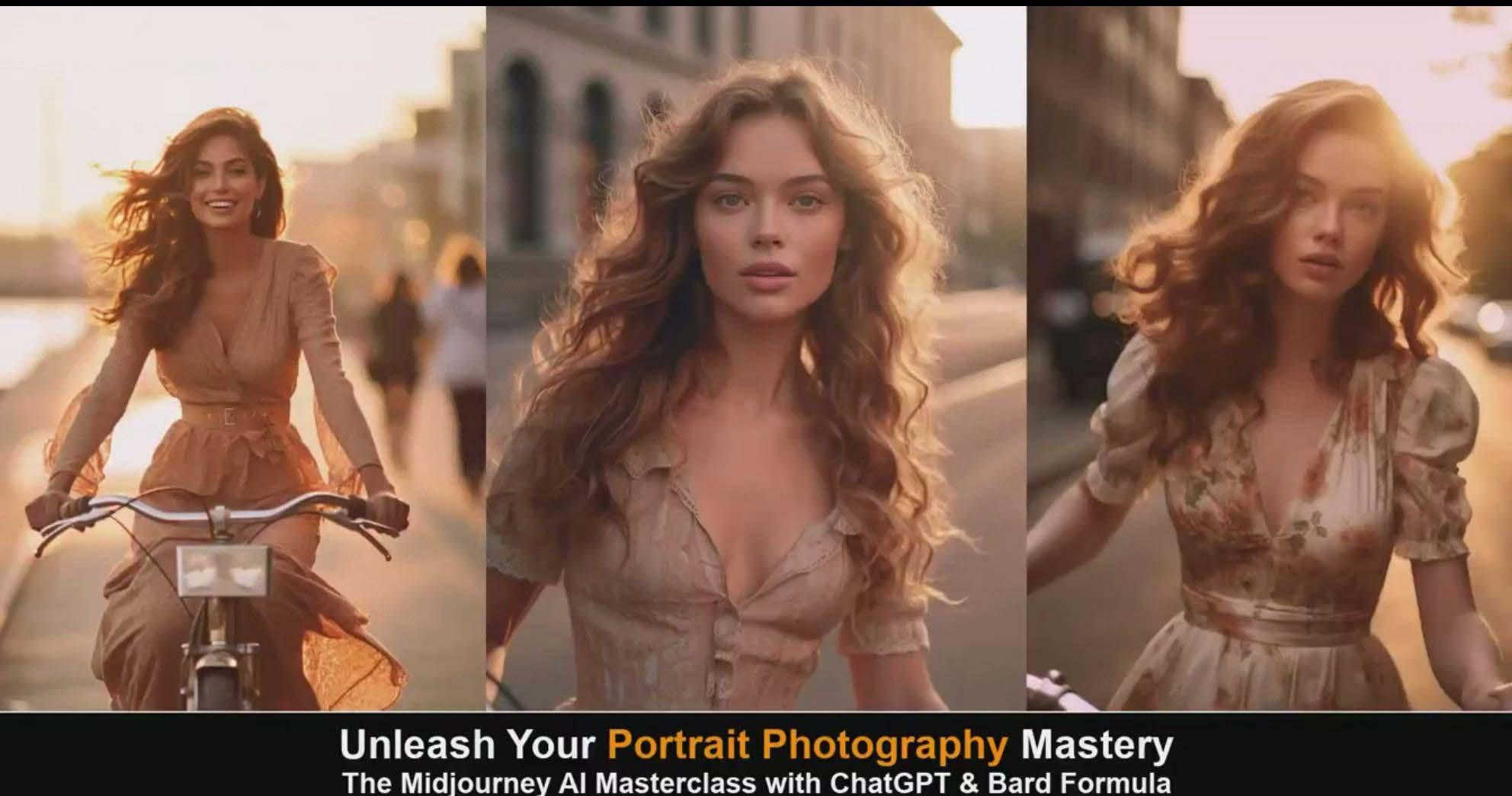 图片[4]-(9312期)Midjourney v5 ChatGPT 和 Bard AI人工智能人像摄影大师班-15节-中英字幕-天韵资源网